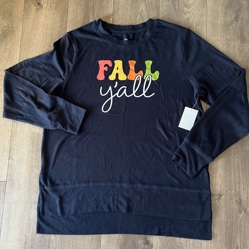 Positive Tees “ Fall Yall” Shirt Size Medium (8/10) New